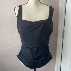 Anne Cole Plus Size Black One Piece Swimsuit